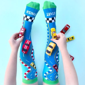 Șosete lungi colorate Madmia pentru băieți Racing cars 6-99 ani