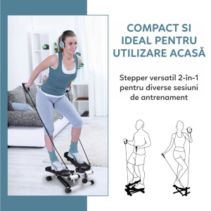 Stepper multifuncțional Umbro - suprafață antialunecare, max. 120 kg