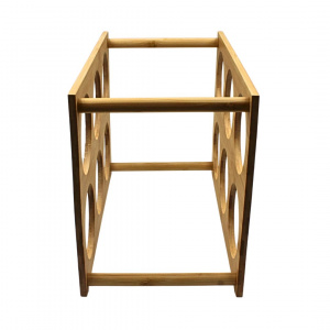 Suport pentru 6 sticle de vin, bambus, 35x24x18.5 cm, Excellent Houseware