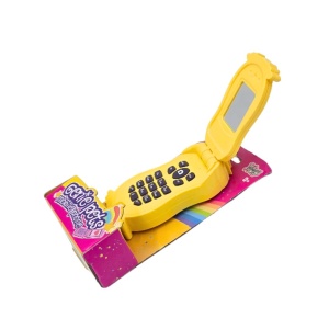 Telefon mobil, de jucărie, cu sunete, pentru copii, culoarea galben, Genie Pets