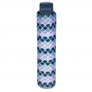 Umbrelă damă MINI manuală Perletti geometrico violet - Img 2