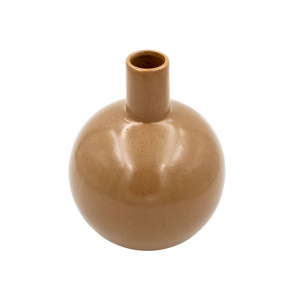 Vază decorativă porțelan 13,5x17 cm cafeniu