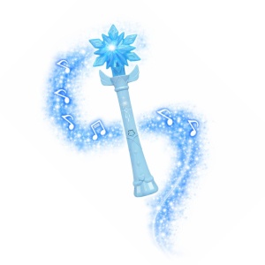 Baghetă magică albastră cu stea – jucărie interactivă cu lumini led și sunete, Genie Pets, Whimsy Workshop
