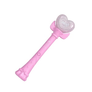 Baghetă magică roz cu inimă – jucărie interactivă cu lumini led și sunete, Genie Pets, Whimsy Workshop