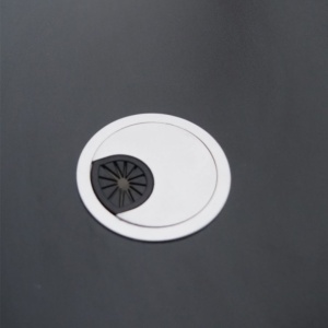 Birou Gaming, cadru metalic, blat neted cu orificii pentru cabluri, culoarea negru, 100x60 cm, eCarla, STL20CZ