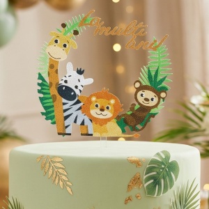 Cake Topper pentru tort, model cu animăluțe sălbatice