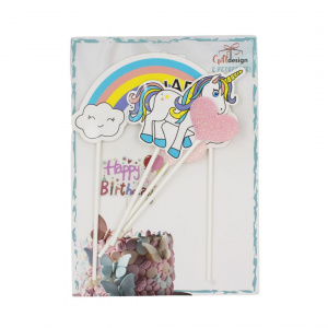 Cake Topper pentru tort model unicorn