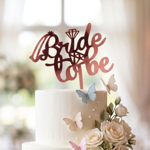 Cake Topper tort rose Bride To Be