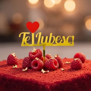 Cake Topper tort Te Iubesc !