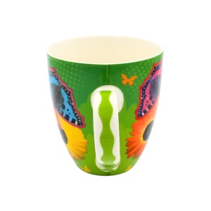 Cană din ceramică, Deluxebase, imprimeu fluturași, 440 ml, colecția Animug