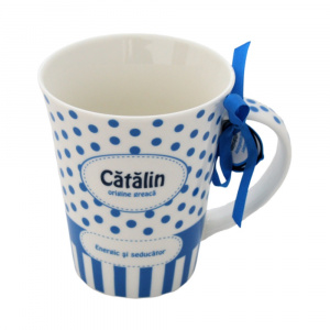 Cană din porțelan, Nekupto, 300 ml, personalizată Catalin