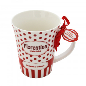Cana din portelan personalizata Florentina