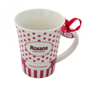 Cană din porțelan personalizată Roxana