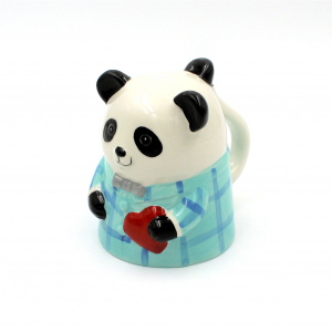 Cană figurină upside-down "Ursuleț panda bleu" - Img 5