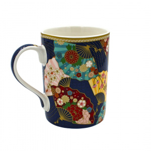 Cană porțelan Kyoto cu capac și infuzor 350ml