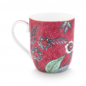 Cană porțelan, Pip Studio, 145ml, colecția Flower Festival, roz