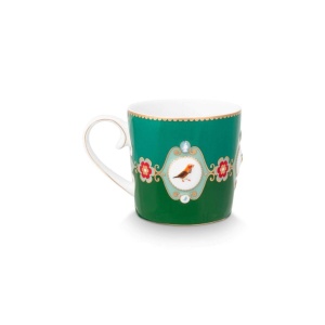 Cană porțelan, Pip Studio, Green, 150ml, colecția Love Birds