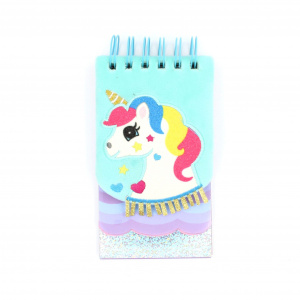 Carnețel, 3D, Unicorn tricolor, 120 pagini