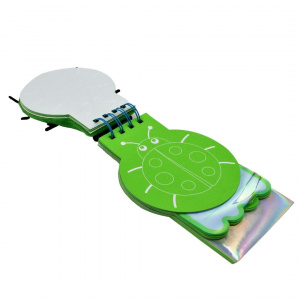 Carnețel, verde, 3D, Gărgăriță, 120 pagini