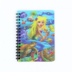 Carnețel zoo, cu spirală, 3D, "LiveLife - Mermaid magic" - Img 3