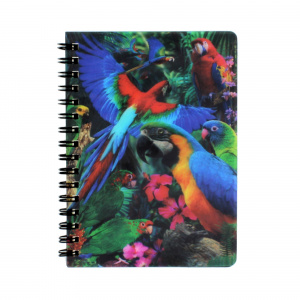 Carnețel zoo, cu spirală, 3D, Parrot Pandemonia - Img 2