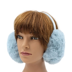 Căști pufoase pentru urechi Antonio, 94 g, Ø 14 cm, circumferință 44 cm, bleu