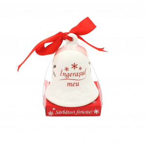 Clopoțel decorativ din ceramică - „Îngerașul meu"