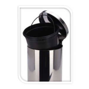 Coș de Gunoi cu Pedală, 30L, Oțel Inoxidabil