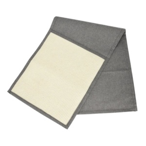 Covoraș de ascuțit gheare, pentru protecția canapelei, cu sisal, 130x45 cm, culoare gri