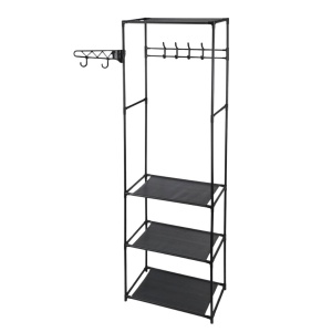 Cuier multifuncțional cu polițe și cârlige, compact și modern 50x36x170 cm