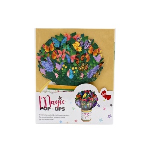 Decorațiune din hârtie Magic Pop-Ups Buchet fluturi - Img 3