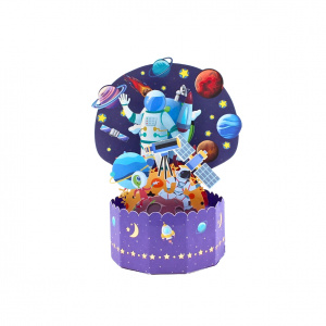 Decorațiune din hârtie Magic Pop-Ups Space - Img 1