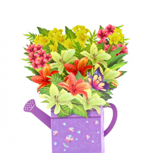 Decorațiune din hârtie Magic Pop-Ups Stropitoare mov