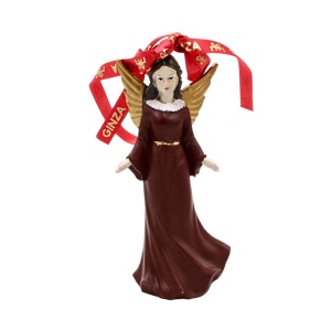 Decorațiune Ginza, Regatul de Crăciun, Royal, model îngeraș care emană pace, maro, 10 cm