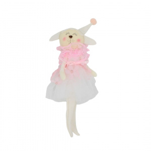Decorațiune Zooky animăluț miel rochiță albă