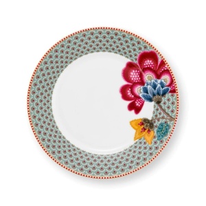 Farfurie din porțelan, Pip Studio, Blue, 21 cm, colecția Blooming Tales
