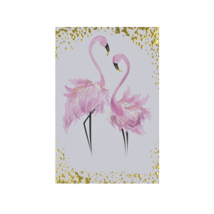 Felicitare Gold Charming Flamingo - Img 2
