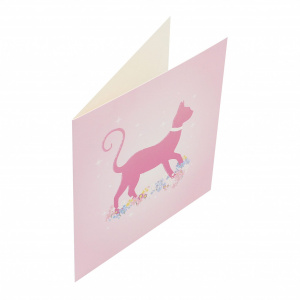 Felicitare Premium Shimmering Cat - Img 1