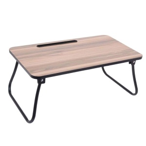 Măsuță pliabilă pentru laptop și tabletă, utilizare în pat sau canapea, din MDF, 52,5x30x21,5 cm