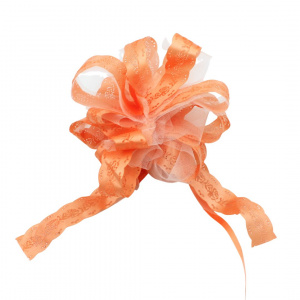 Fundă nuntă cu autoformare tulle 20cm somon - Img 1