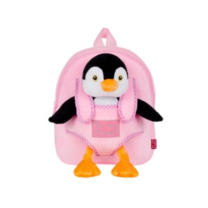 Ghiozdan grădiniță, Perletti, model Pinguinul Peggie, 27 cm, colecția Perletti Toys