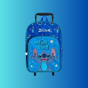 Ghiozdan troller, Perletti, model Stitch, 36 cm, colecția Lilo & Stitch