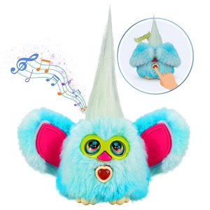 Jucărie interactivă, Genie Pets, BIRDY, lumini colorate, sunete și cântece, funcție aripi, 3x LR44, 3+ ani