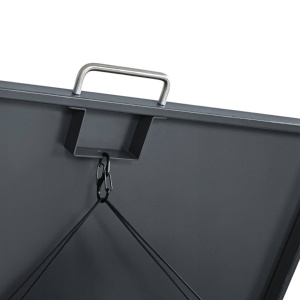 Mască pentru pubelă, Jumi, oțel galvanizat antracit, cu aspect lemn, 116x80x86 cm, pentru tomberon 240L