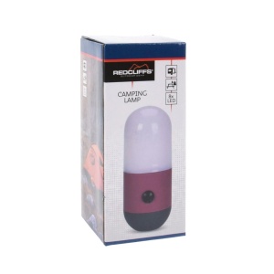 Lampă camping cu 3 intensităti de lumină, 8 x LED, Redcliffs, culoare grena