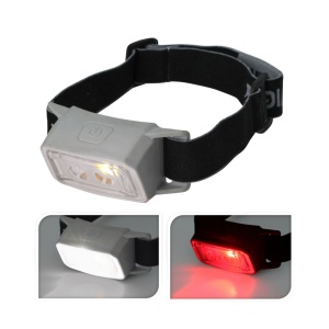 Lanternă de cap reîncărcabilă, cu led, 3 funcții, culoare negru