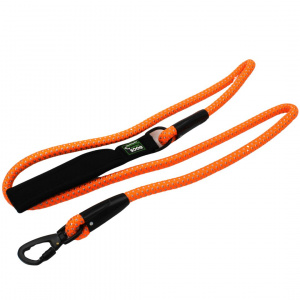 Lesă portocaliu neon 160x1.8cm pentru câini