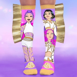 Madmia KPOP GOLDEN 3D colorful long socks for girls aged 6–99