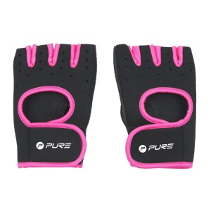 Mănuși ciclism Pure 2 Improve, fără degete, culoarea roz, închidere cu velcro, mărime S/M