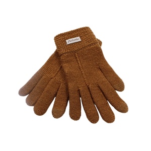 Mănuși damă, Antonio, cu funcție touch, culoare maro, one size